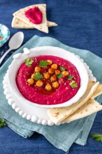 ricetta hummus di barbabietola